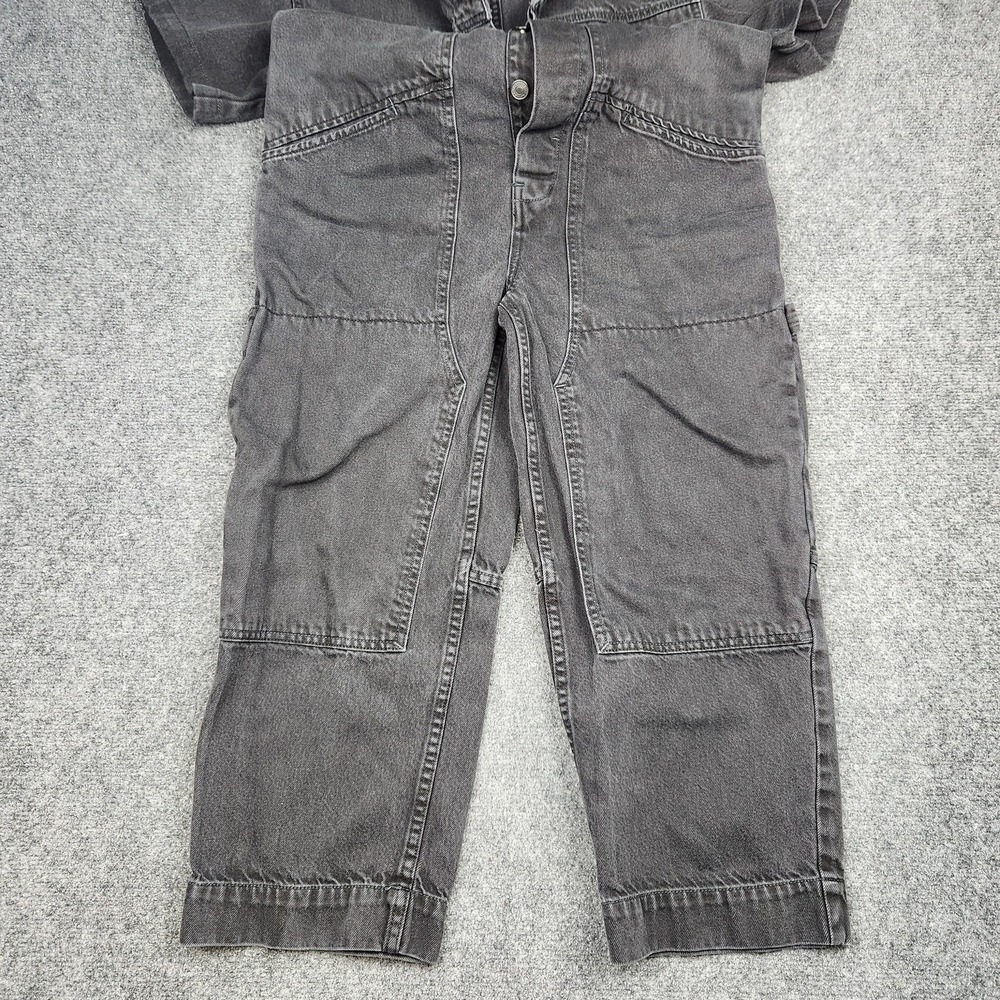We The Free Coverall Jumpsuit Womens XS Black Short Sleeve Boho - Picture 3 of 16